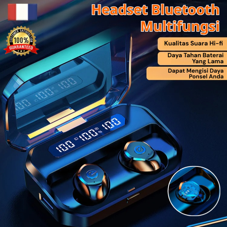 ✨COD+Gratis Ongkir✨Headset Bluetooth Multifungsi Peredam Bising / Headset Bluetooth In-ear Kecil / H