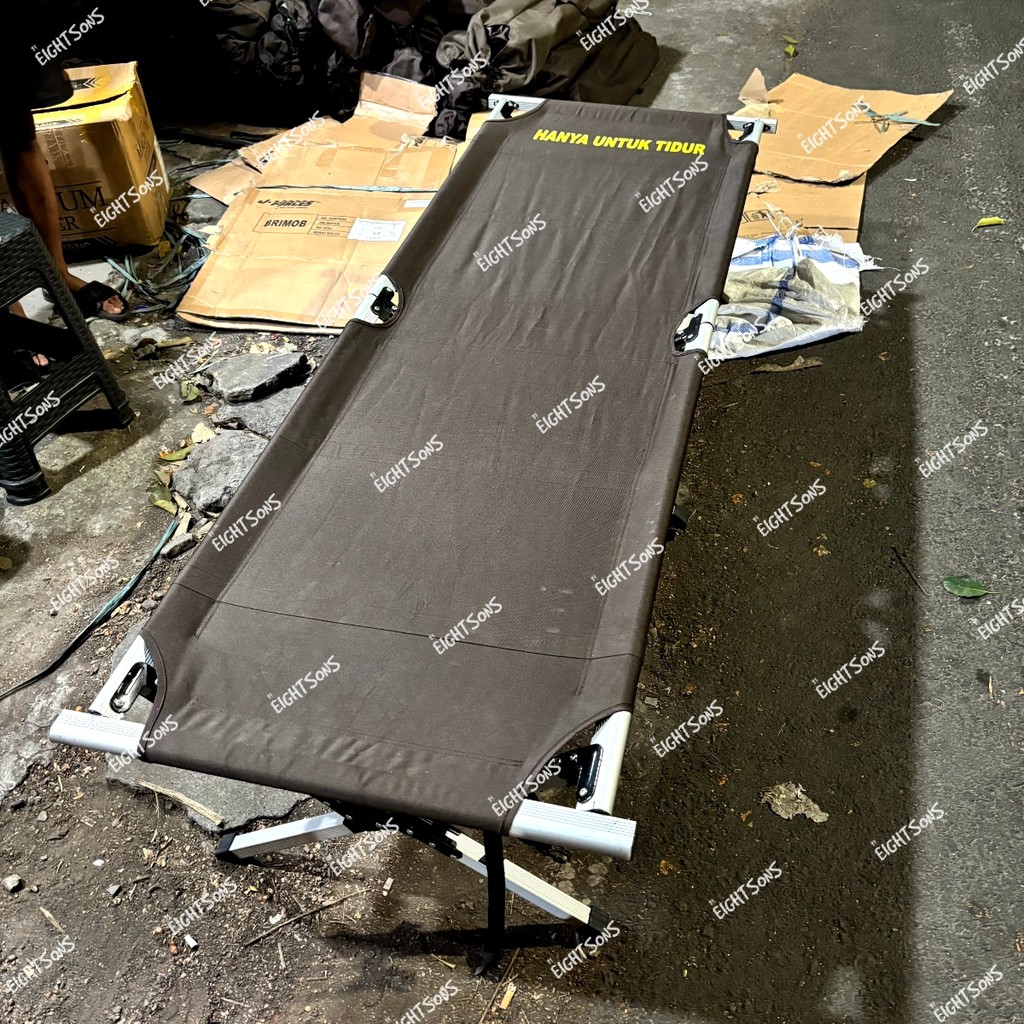Velbed Coklat Jatah Polri/Tempat Tidur/pelbed/pelbet/