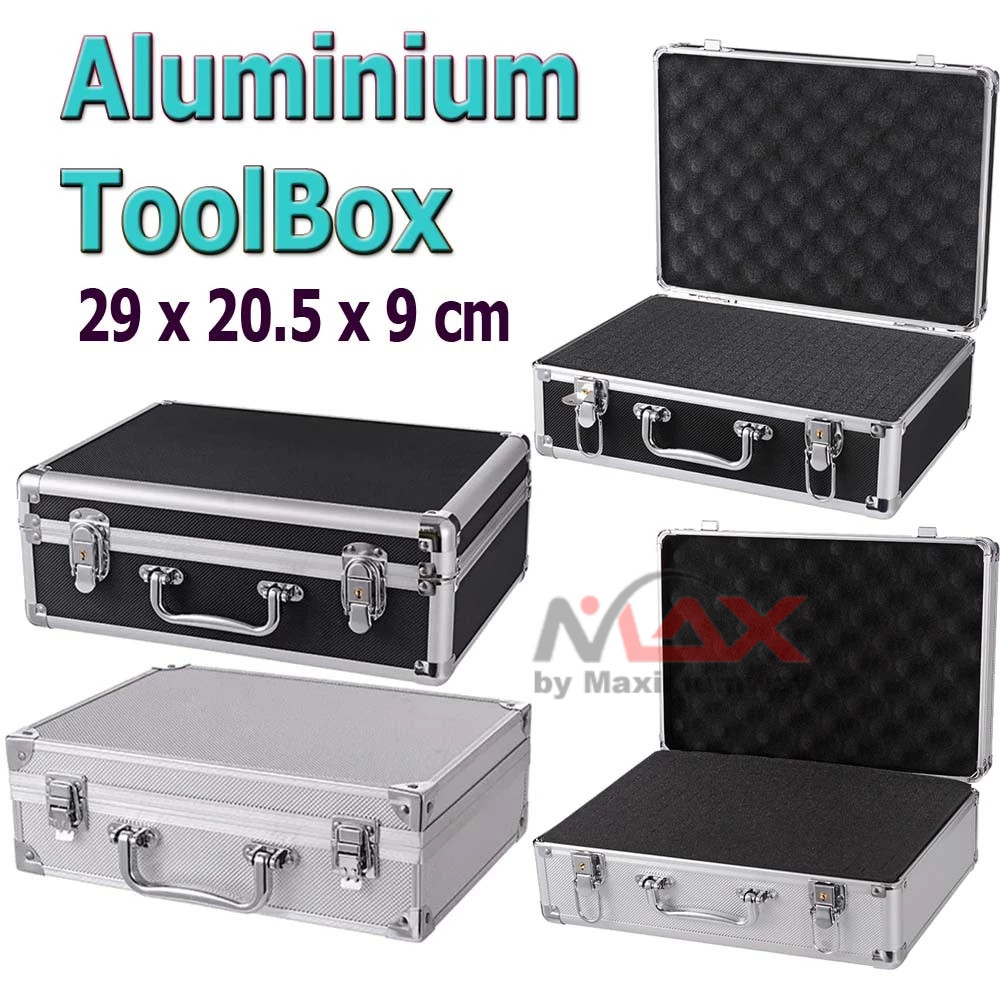 SUNIMPERIOR ToolBox Koper Aluminium anti benturan Pelindung anti pecah tempat barang elektronik maha