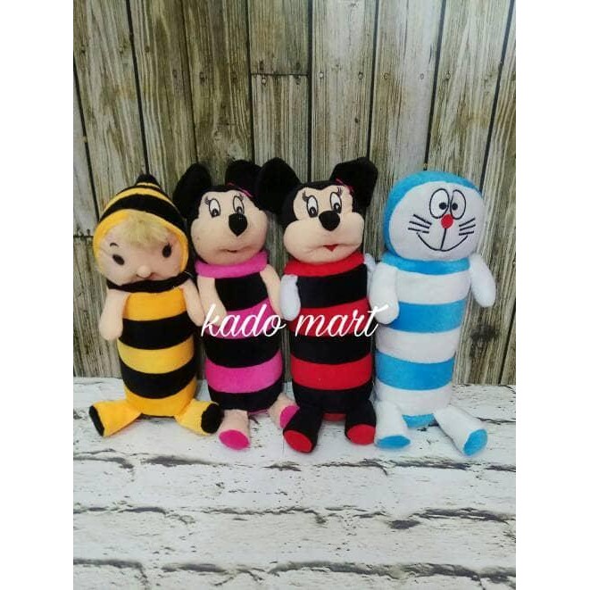 boneka guling karakter baby anak keroppi mickey doraemon