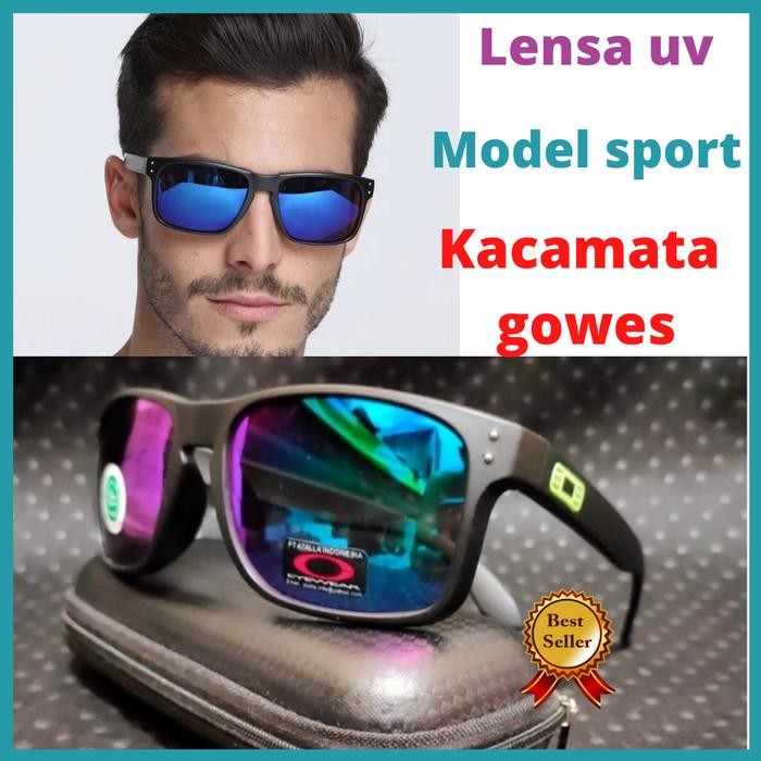 baru kacamata pria/kacamata sepeda/kacamata/kacamata sport pria Wanita - Hitam Doff