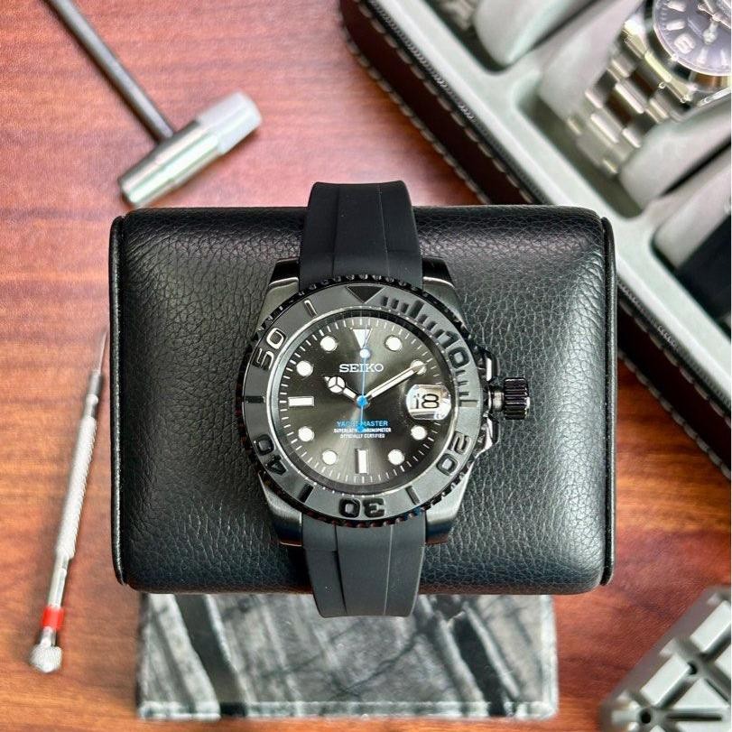 Seiko Yachtmaster Rhodium Black NH35 Automatic