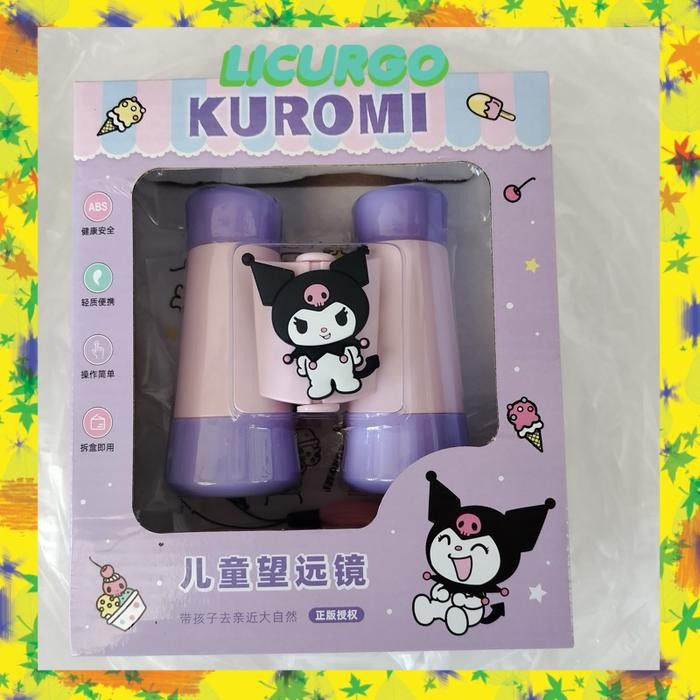 sanrio binocular teropong pikachu monokuler outdoor toys magnifier - Kuromi