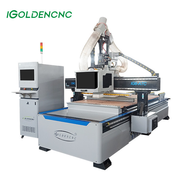 3 4 Axis 1325 Wood Mdf Furniture Atc Cnc Router Machine Woodworking Nesting Machine Cnc Cutting Mach