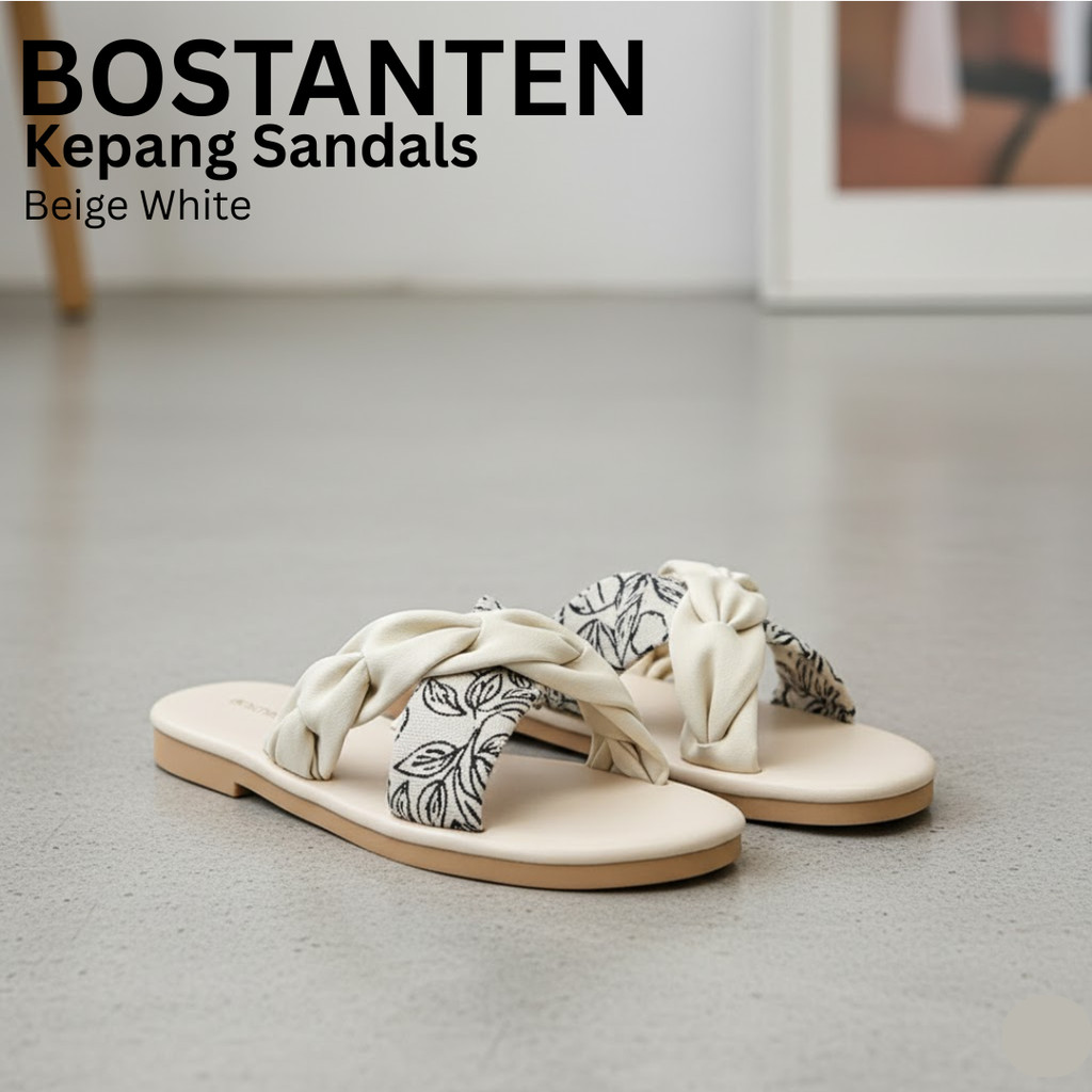BOSTANTEN Sandal Wanita Flat / Sandal Anti Slip Wanita Kekinian