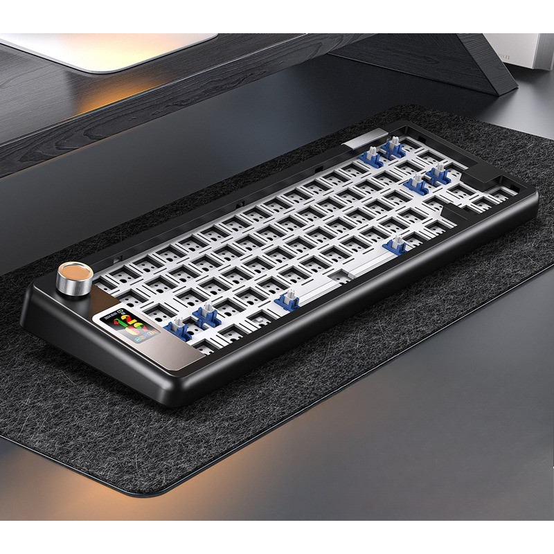 YINDIAOY65S Mechanical Keyboard Kit Hot-swappable 3-mod Bluetooth 2.4G Wireless RGB Backlit Gasket S