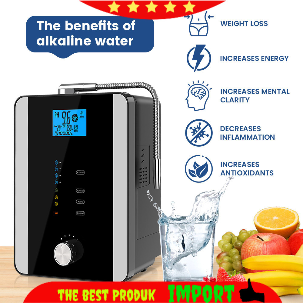 PROMO CAWOLO Alkaline Water Ionizer Machine PH Water Device Alkaline Water Dispenser 11 Plates Plati