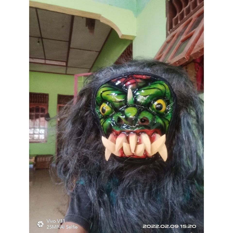 ️READY️ Topeng Gedruk Mika / Topeng Buto Gedruk / Topeng Buto Rampak / MAINAN TRADISIONAL