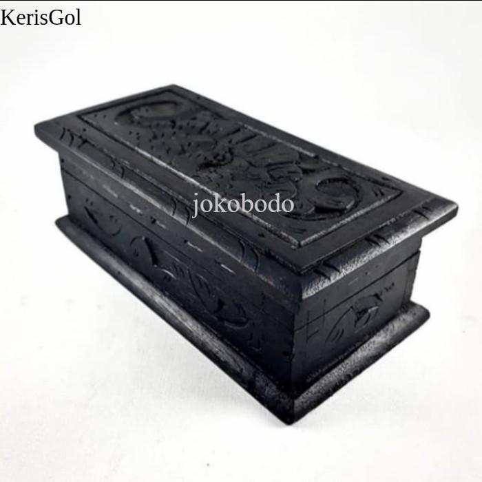 Kotak Kayu Ukir Tempat Penyimpanan Uang Perhiasan Barang BerhargaAntik GL5
