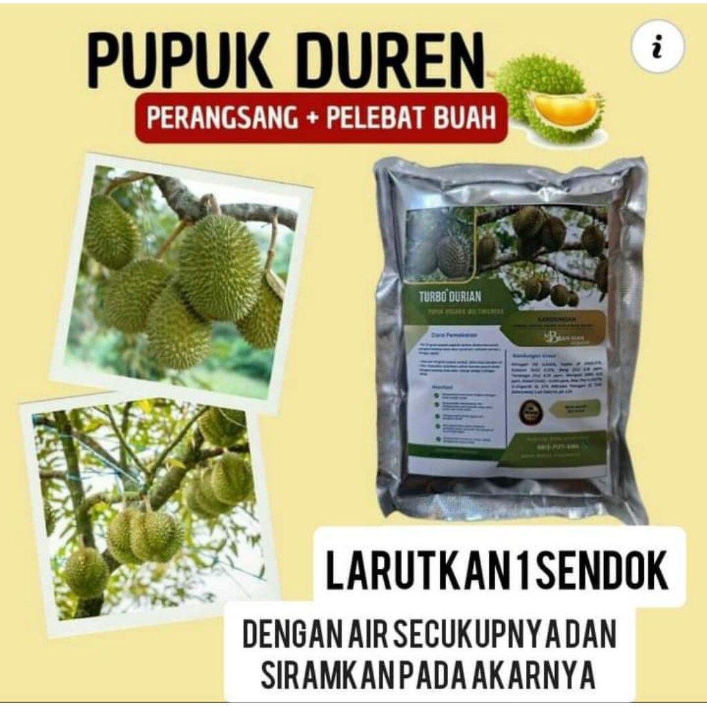Pupuk Turbo Durian Dan Buah Yang Lain