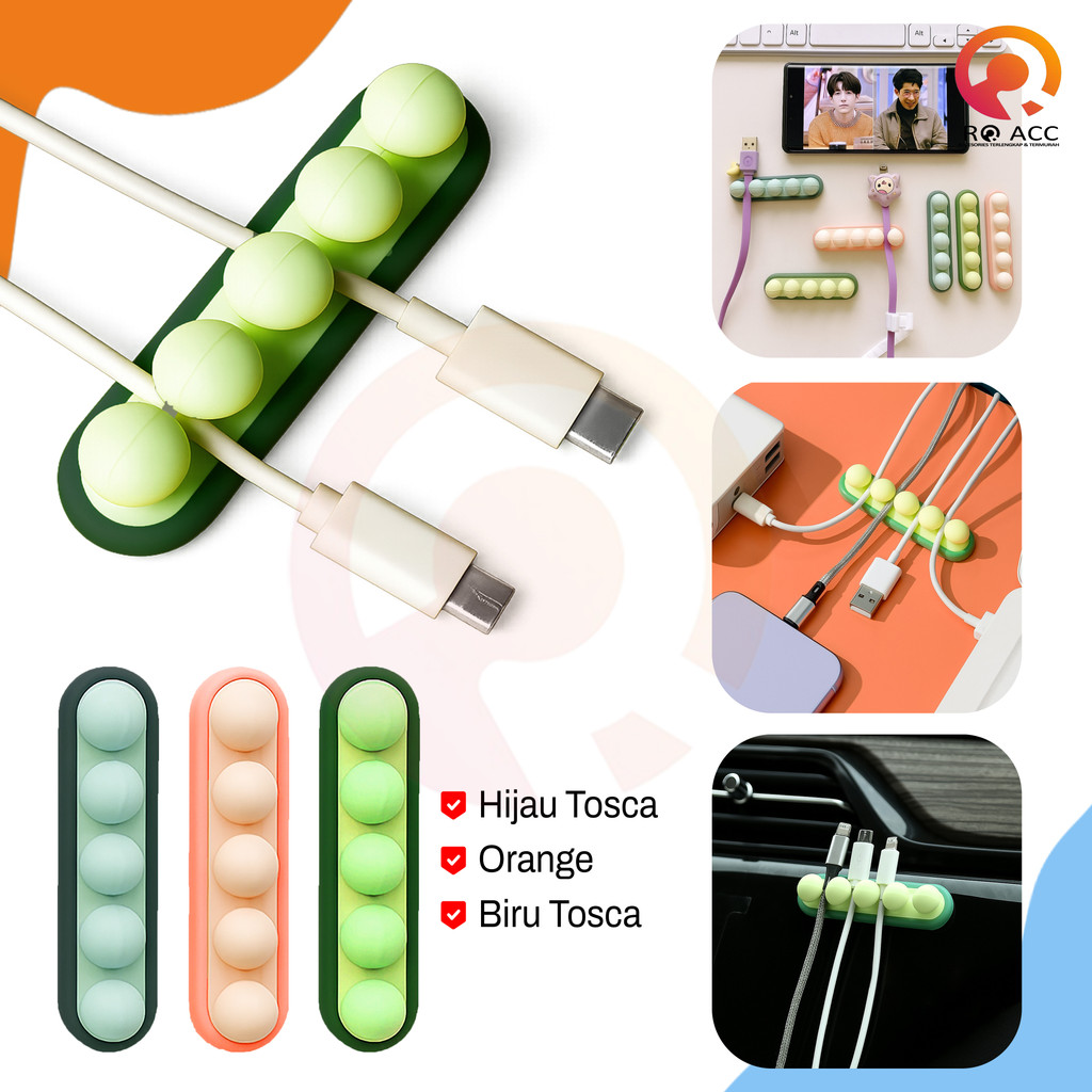 NANVAN NVN-KP01 Alat Perapih Perekat Kabel Charger Di Meja,Tembok - Clip Organizer - Perekat Kuat