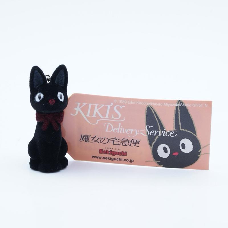 Kiki Delivery Service Jiji Black Cat Sekiguchi Studio Ghibli Keychain Bag Charm Plush Mini Gantungan