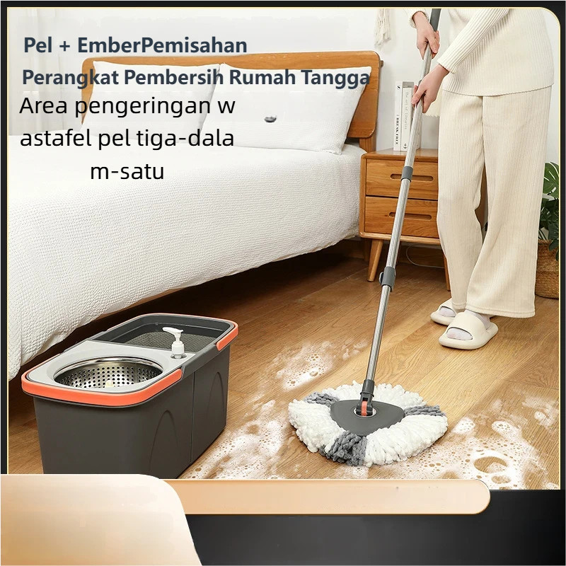 Set Ember Pel Lipat Rumah Tangga Yang Dibongkar Pasang, Set Ember Pel Putar Rumah Tangga Terpisah