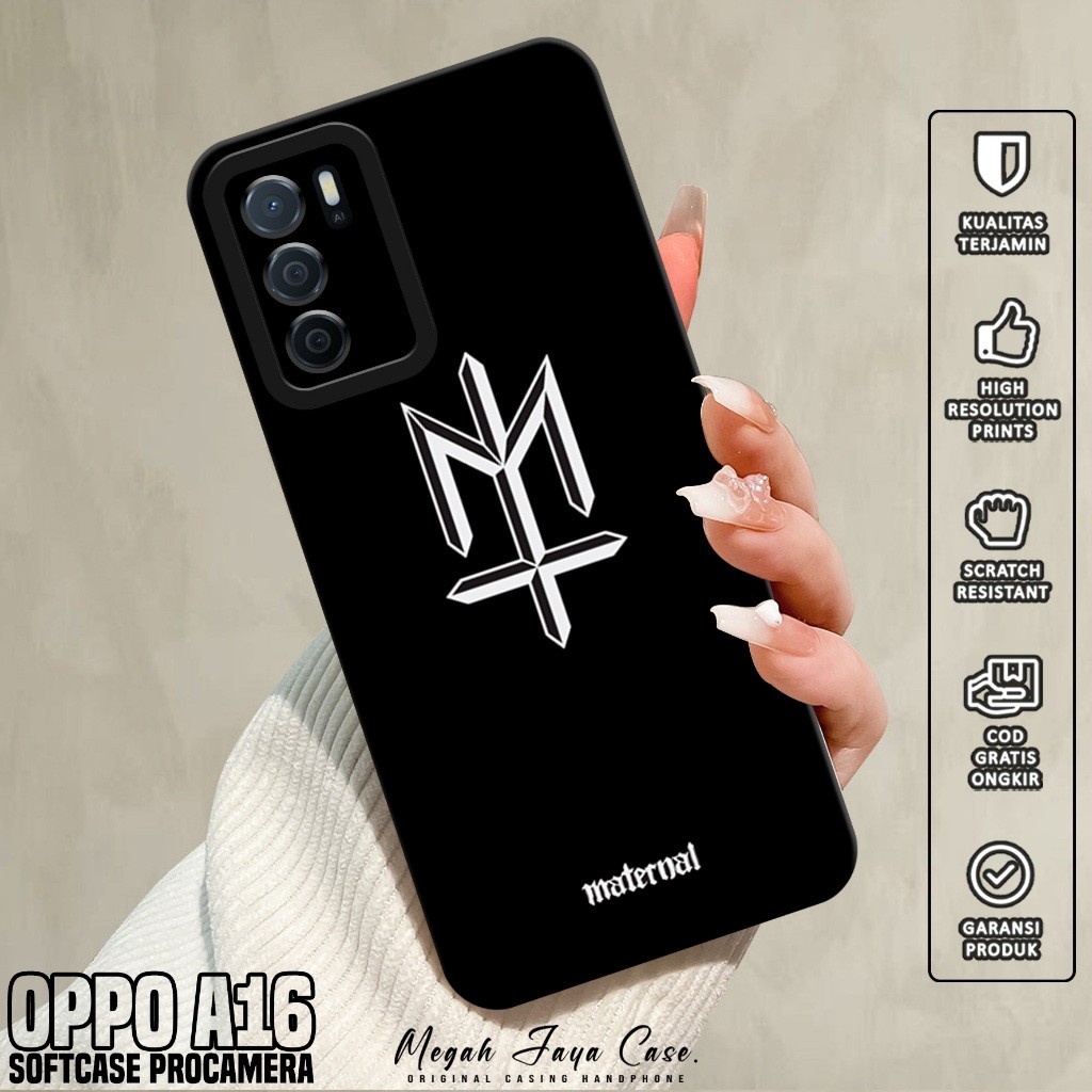 Case Oppo A16 - Casing Oppo A16 Motif MTRNL - Silikon Hp Oppo A16 - Softcase Hp Oppo A16 - Kondom Hp