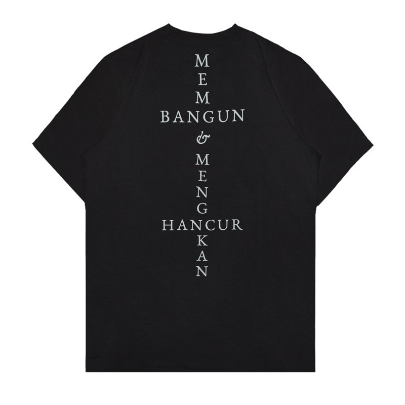 XtremeMerch Feast Memento T-Shirt Hitam Katun Combed 190 GSM Oversized Kaos 100% Original Tshirt