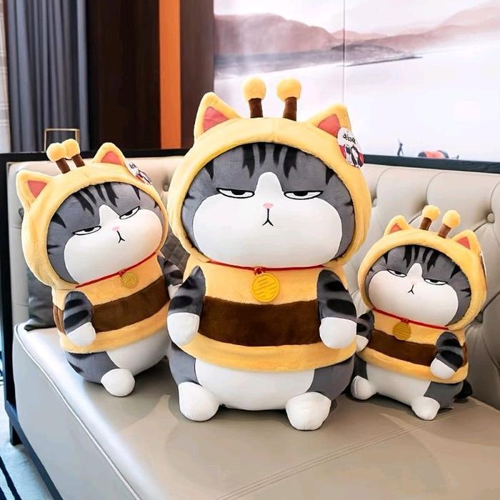 Boneka Furyu Cat Kucing Lebah Bee 45cm import kado hadiah anak kekasih - 35cm