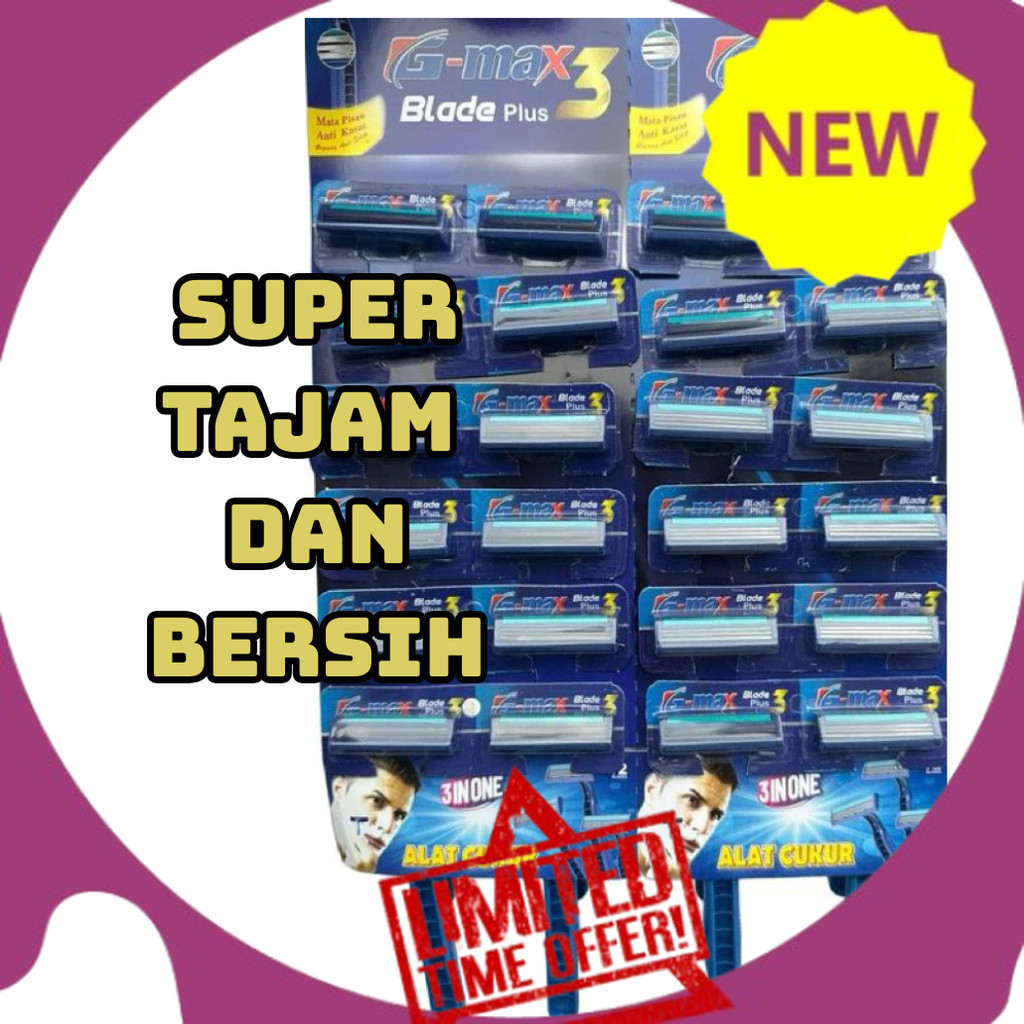 Bisa Cod Pencukur Kumis Dan Jenggot Super Tajam Cukuran Kumis Dan Jenggot 3 Mata Pisau Manual