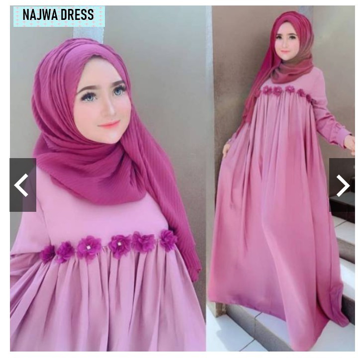 GOSISHOP8 -  NAJWA DRESS BAJU GAMIS WANITA MURAH NAJWA MAXY