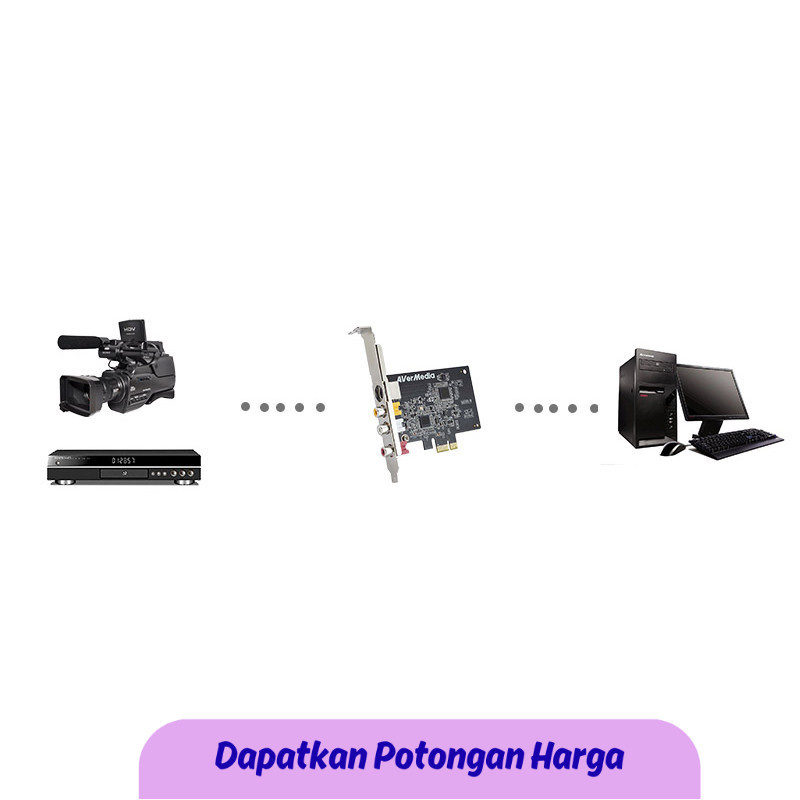 SSN Video Capture Card AV PCI E DVR Card C725B for AverMedia  AV/S Terminal HD Video Monitoring Anal