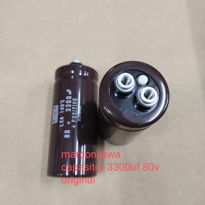 capasitor 3300uf 80V Nippon chemicon 80x35mm BEST