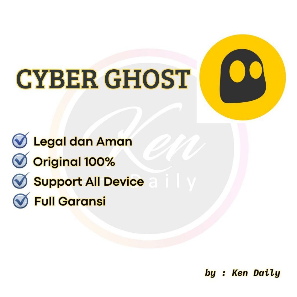 CyberGhost VPN PREMIUM 1 BULAN ORIGINAL