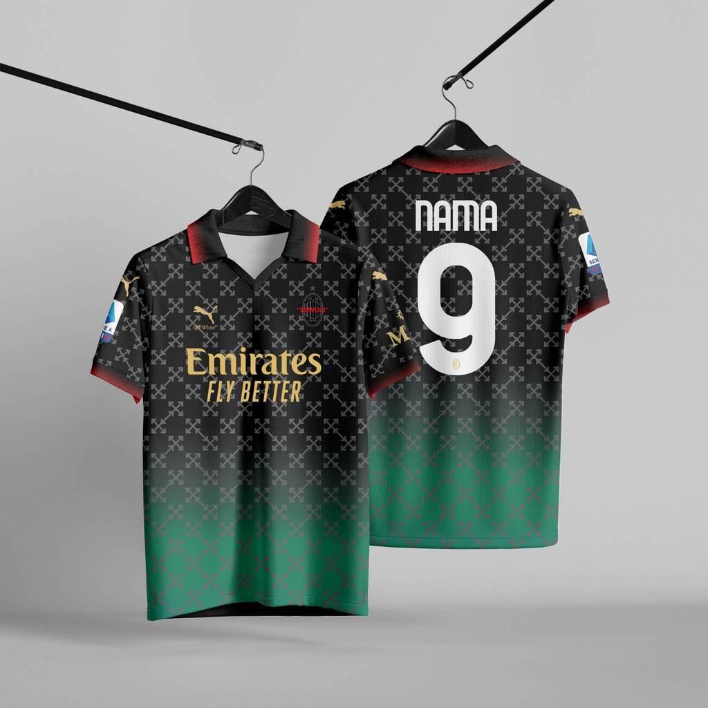 JERSEY MILAN 4TH FULL PRINTING GRATIS NM DAN NO PUNGGUNG