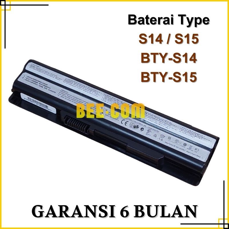 Baterai Battery MSI BTY-S14 For GE620 GE70 GE60 FX600 CX70 CR41 P60 GP70 -BEE
