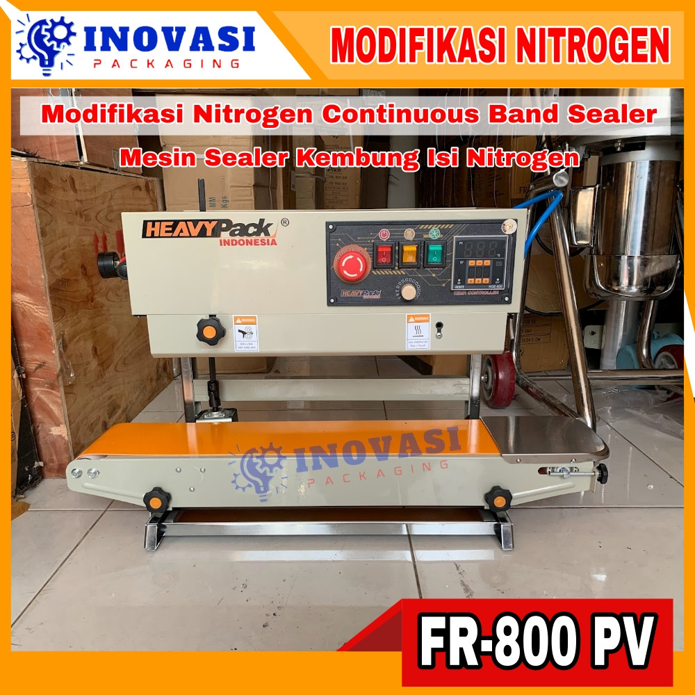 FR-800 Modifikasi Mesin Sealer Kembung Isi Nitrogen Continuous Band Sealer