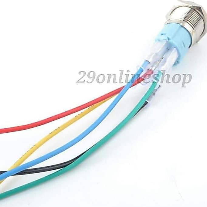 Racing- Switch On Off Push Button Tombol Saklar Lampu Ring Led Motor Mobil