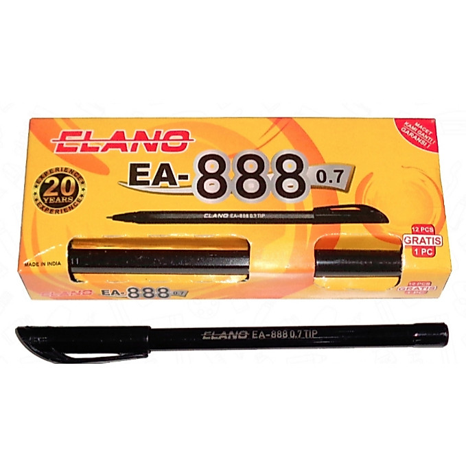 BOLPOIN EA 888 / 1 PAK / 13 PCS / HITAM / PULPEN