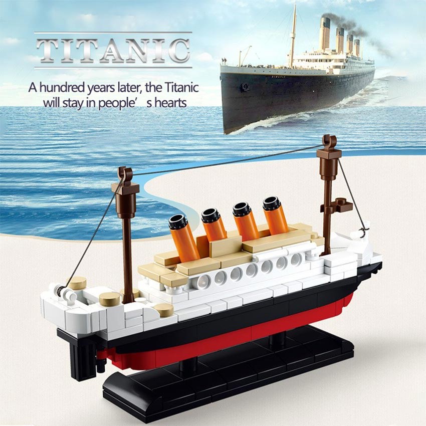 Mainan kapal Titanic/Mini Bricks Model Titanic 3D Puzzle Block