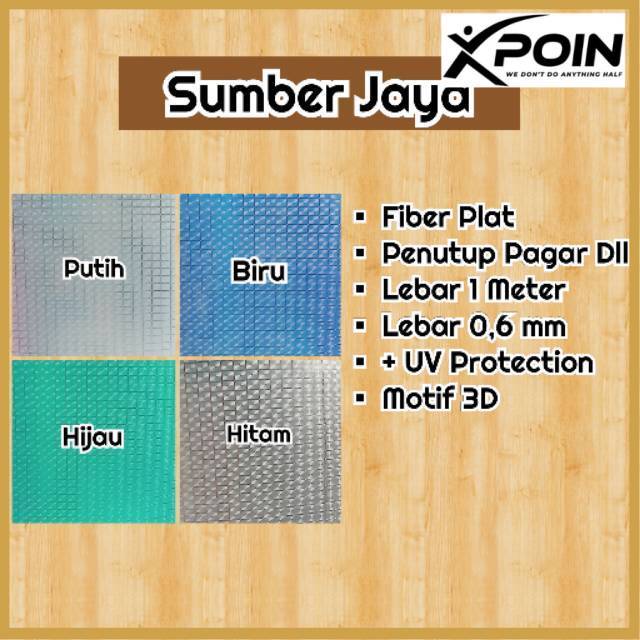Fiber Pagar Fiber Plat Motif 3D