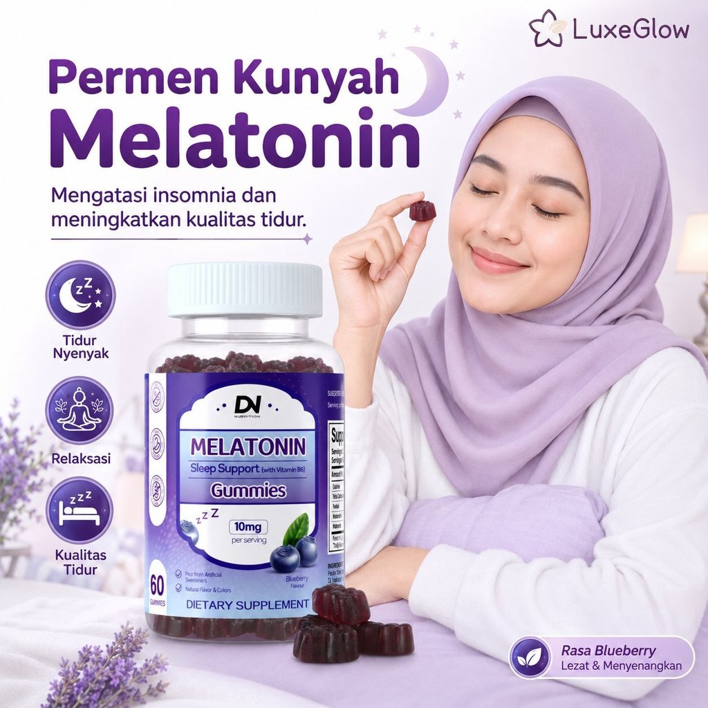 Gummy Melatonin | Gummy Tidur | Suplemen Tidur | Suplemen Tidur | Gummy Tidur Nyenyak | Mengatasi In