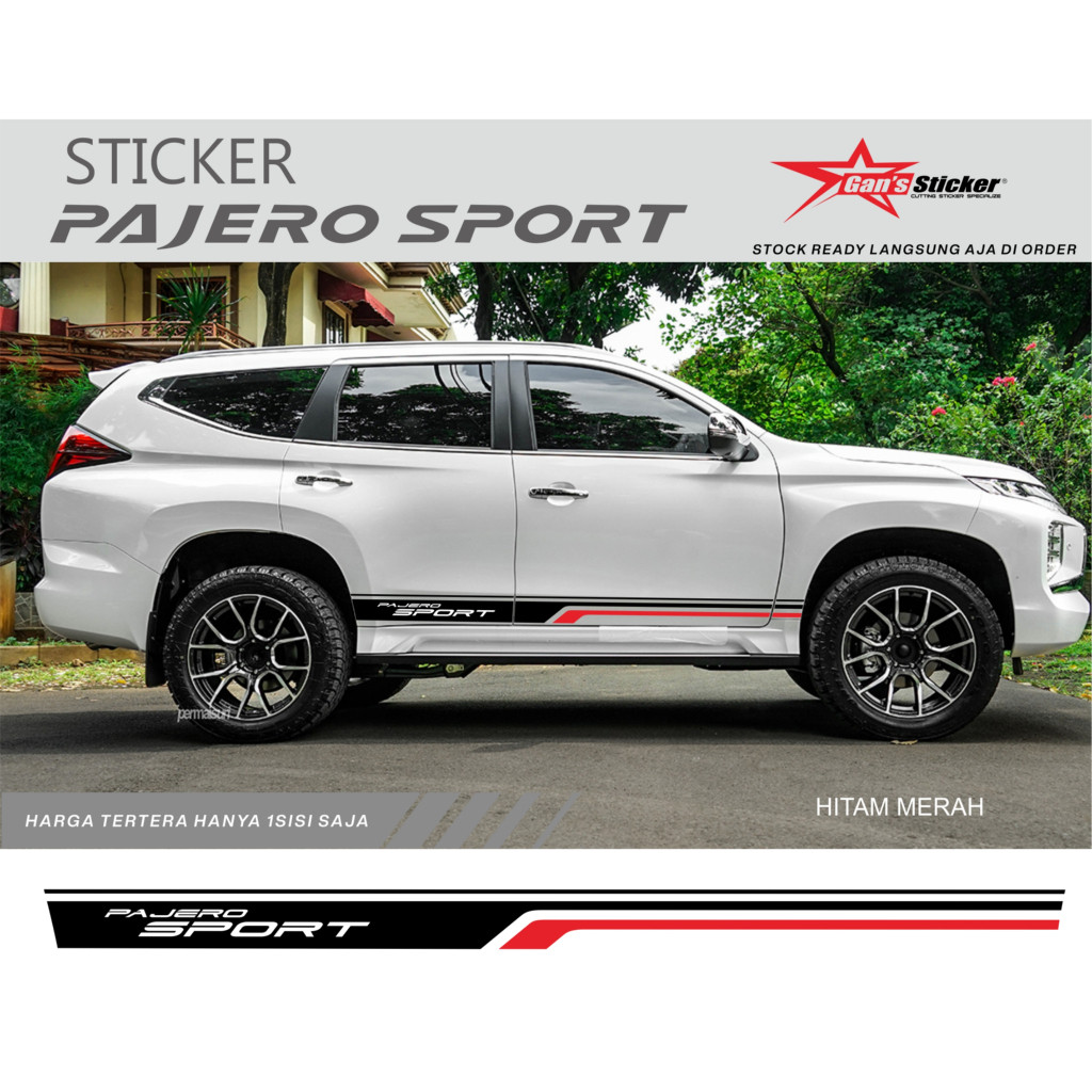 QS sticker pajero sport sticker mitsubishi pajero sport sticker body samping pajero sport