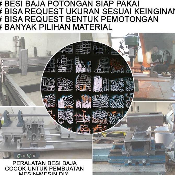 BEB-UNP BESI BAJA KANAL U 50CM COCOK UNTUK DIY MESIN-MESIN