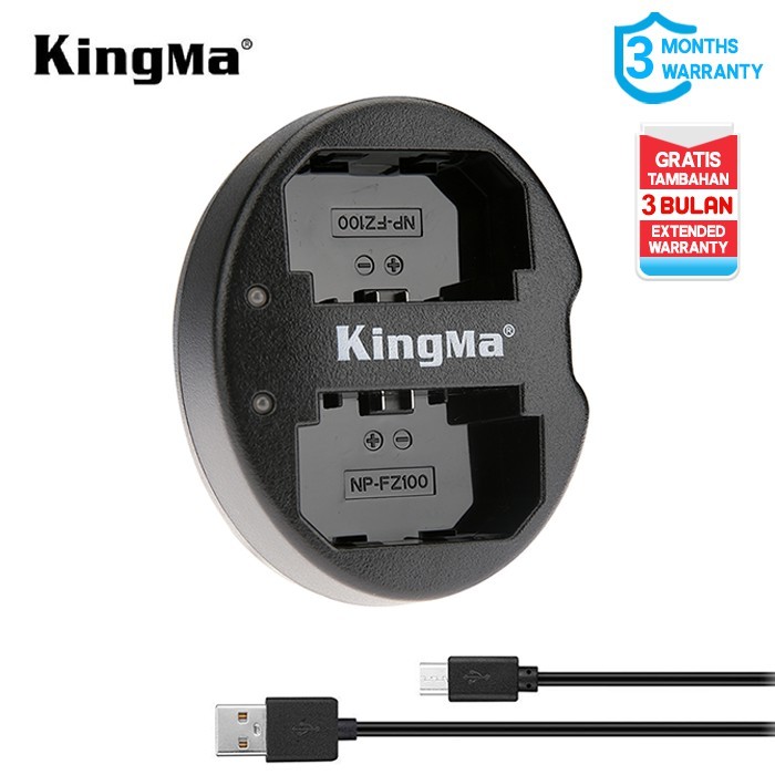 KINGMA Dual Charger Sony NP-FZ100 - Non Lcd Display