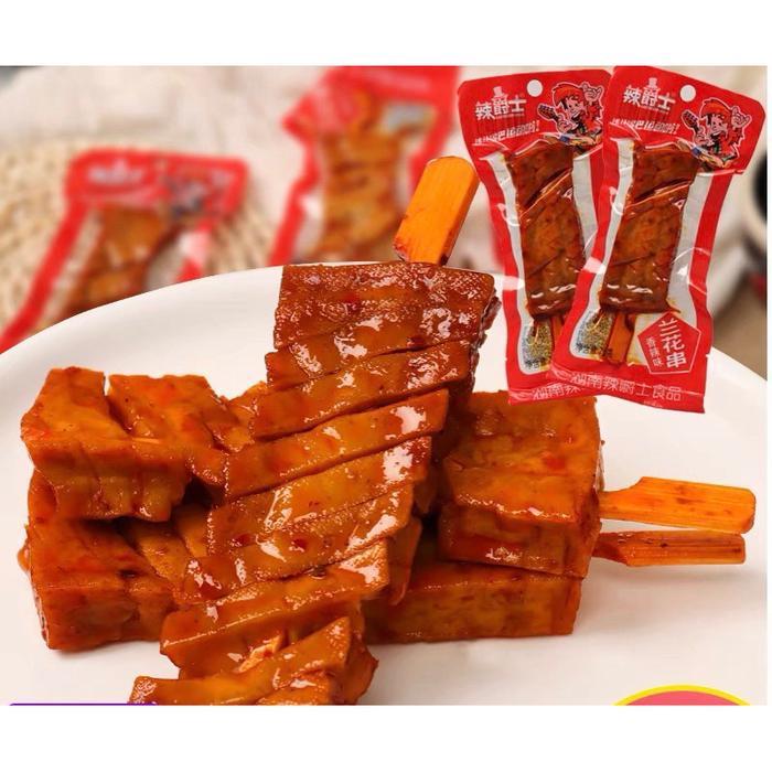 [G-SPEEDS] Cemilan HALAL Snack Vegetarian Meat Pedas Siap Saji 1 Pcs – Snack Tahu tepung kedelai Kha