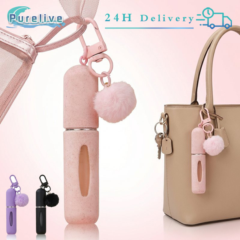 5ml Atomizer Isi Ulang Gantungan Kunci Botol Parfum Mini Refill Lucu Parfum Atomizer Botol