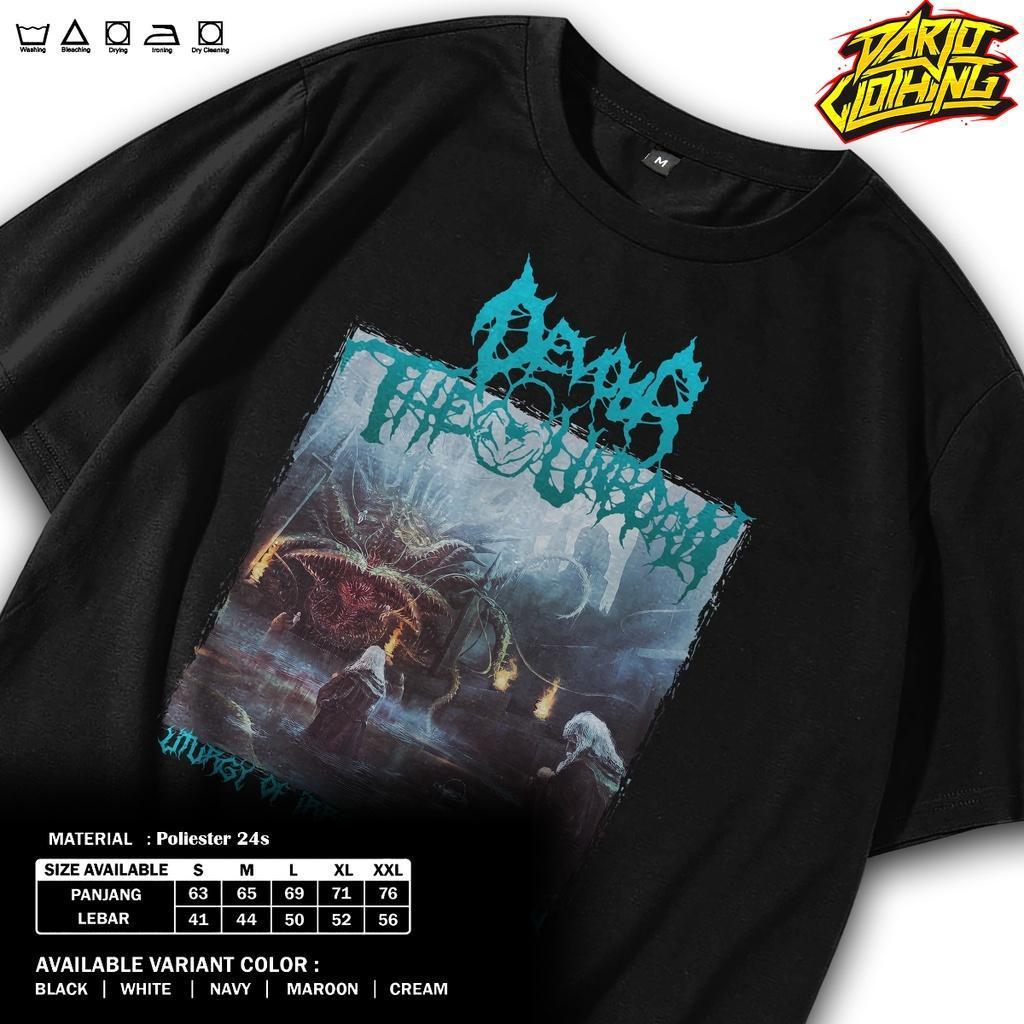 Darjo Clothing -  Original  Tshirt Band  T shirt Band Devour The Unborn  Baju Band  Musik Metal Punk