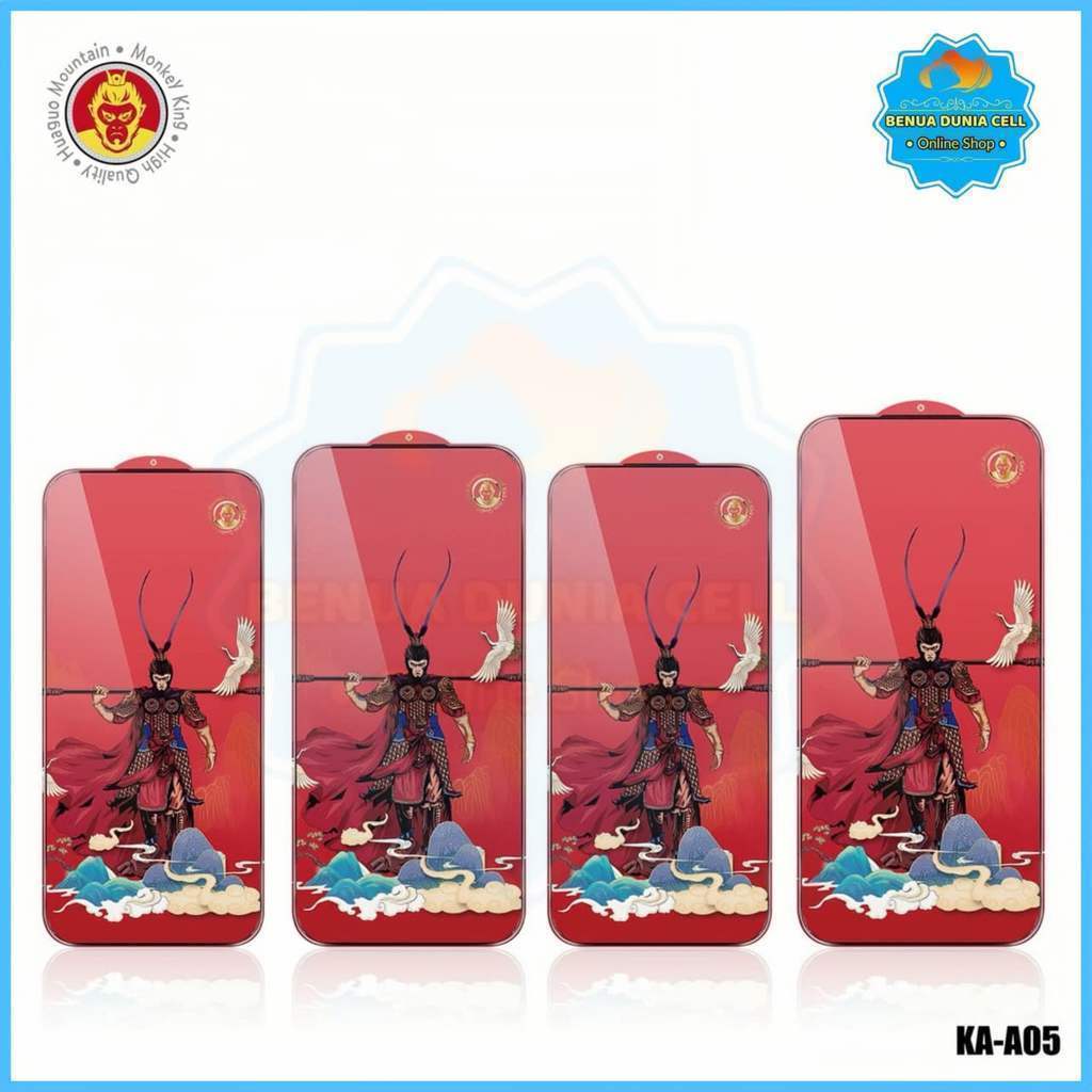 [MINIMAL 10 PCS] KA - A05 TEMPERED GLASS MONKEY KING FOR OPPO A74 4G 5G A36 A76 A96 A77S A78 4G 5G A