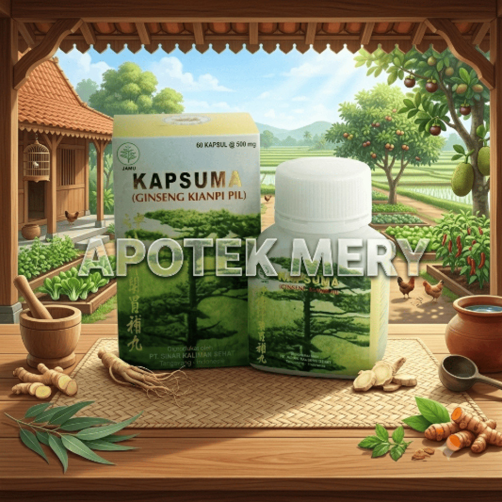 Apotek Mery ~ herbal cina alami Kapsuma Original Penggemuk Badan – Obat Herbal Cepat Gemuk BPOM