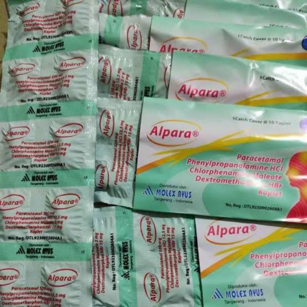Alpara Tablet Obat Flu Batuk Demam Jual Per Strip