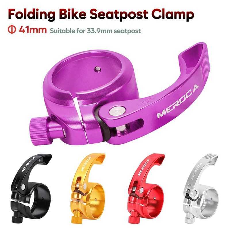 Foto Meroca Seatclamp Seat Clamp 40.8 40.9 41 mm for Seatpost 33.9mm Folding Bike Seli Sepeda Lipat 41mm 40.9mm