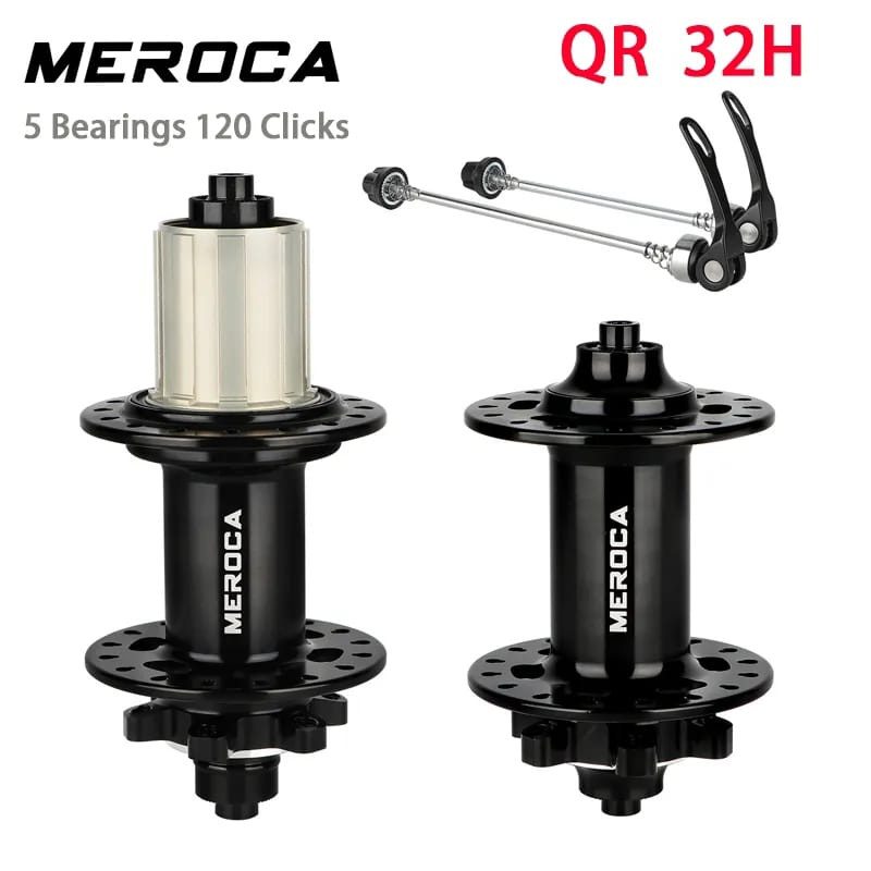 Foto Hub Freehub Meroca KM 2.0 Qr 9 x 135 9 x 100  32 hole 6 baut six bolt 5 bearing 5 pawls