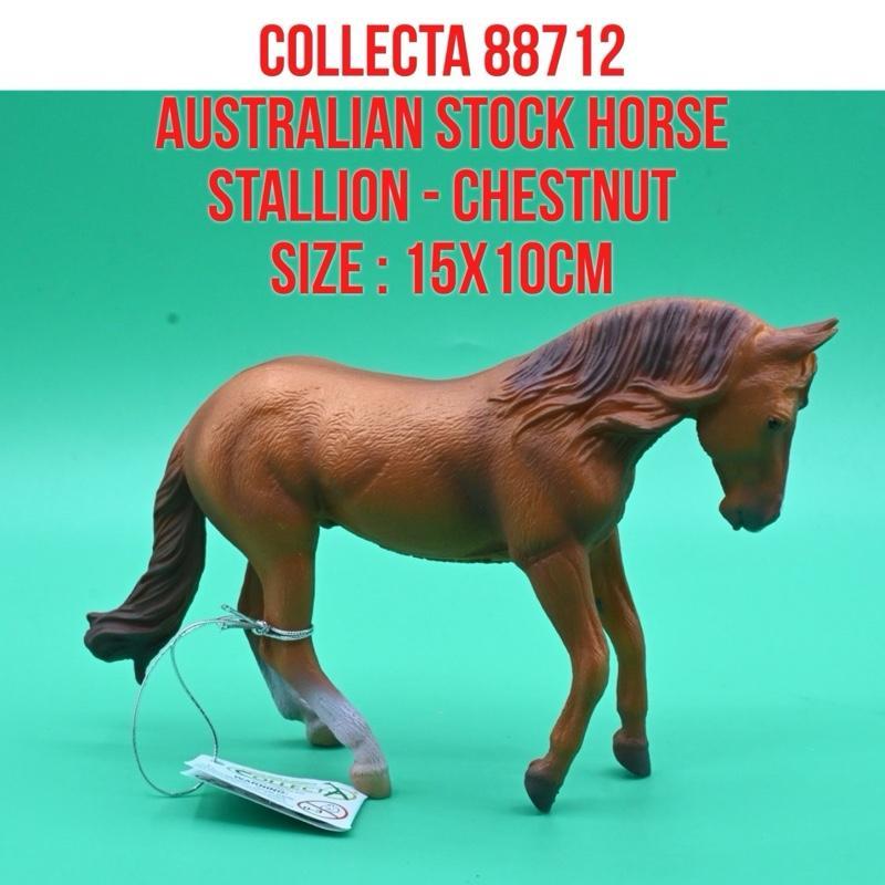 CollectA 88712 Australian Stock Horse Stallion Chestnut Kuda Jantan Equus Caballus | Mainan Binatang