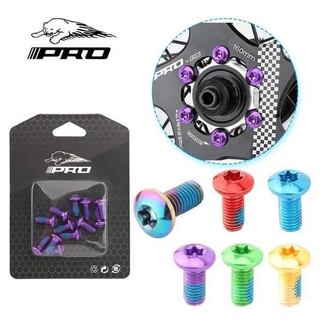 Foto Illpro Baut bolt diskbrake rotor 12pcs T25mm six 6 bolt untuk sepeda
