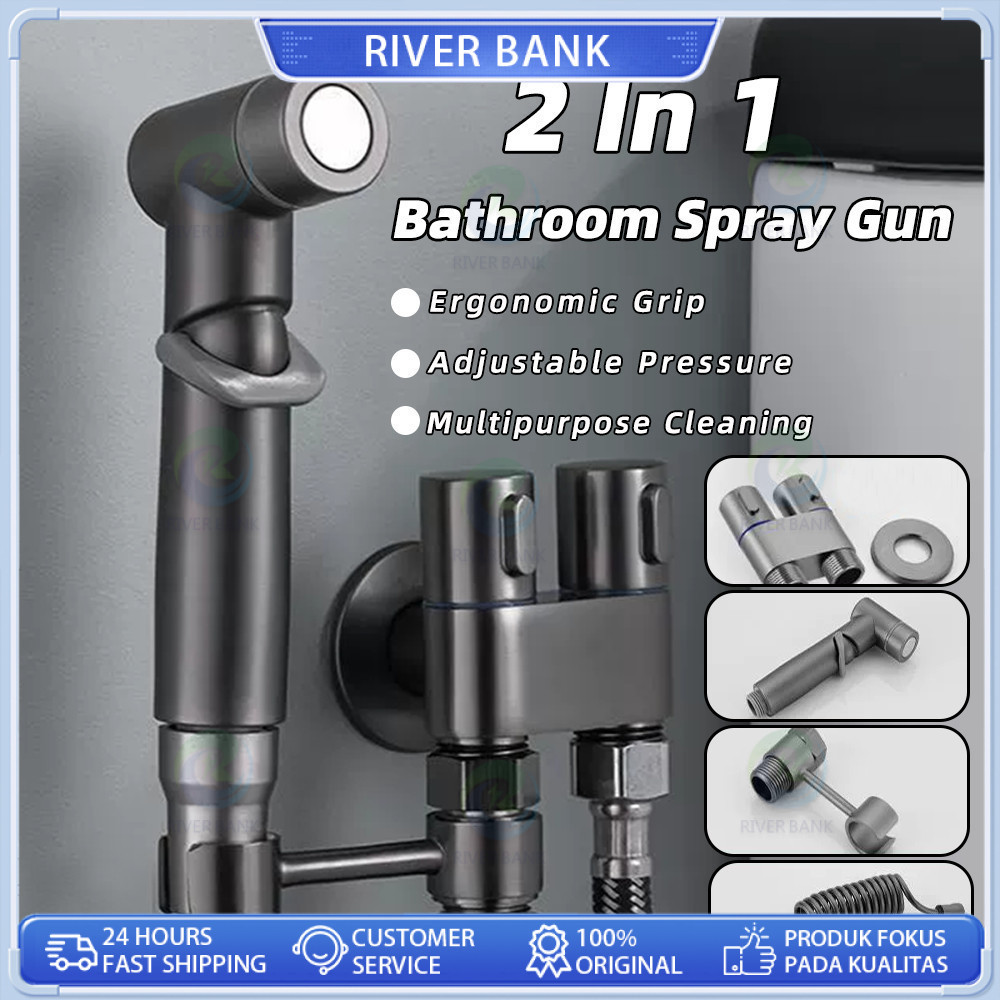 COHI - SUS304 Tahan Karat 1 Set Jet Shower Closet Jet Shower Kamar Mandi  Kran Jet Shower Closet Sho
