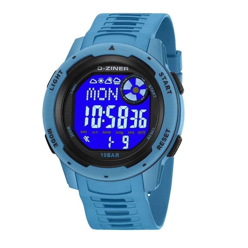 Original Jam Tangan Dziner 8351 Rubber Water Resistant 3 Atm [Big Sale]