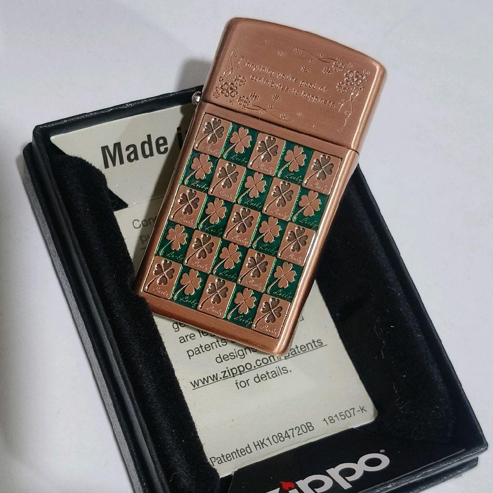 ZIPPO CLOVER SLIM COPPER ORIGINAL