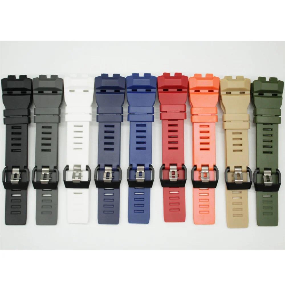 Watchband for GBD-100 GBD-100-1 / 1A7 / 100SM-4 / 2A Resin High Quality Strap Waterproof TPU Sports 